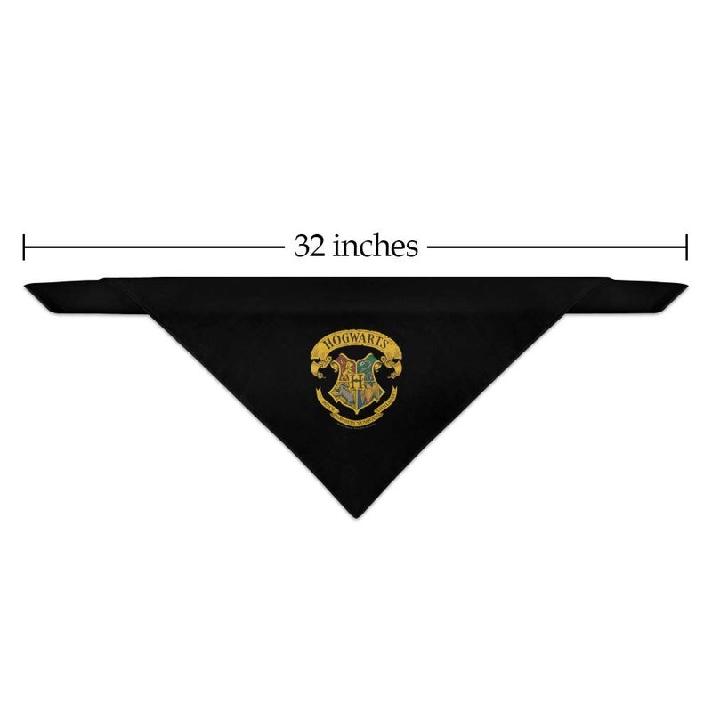 GRAPHICS & MORE Harry Potter Ilustrated Hogwart's Crest Dog Pet Bandana - Image 2